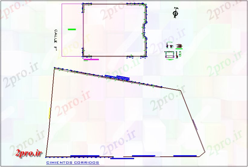 دانلود نقشه جزئیات ساخت و ساز حصار پارامتری با جزئیات پایه و اساس با  ساخت و ساز (کد73047)