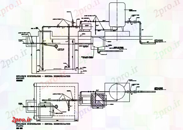 دانلود نقشه جزئیات ساخت و ساز نشت آب سیستم پنوماتیک جزئیات (کد73072)
