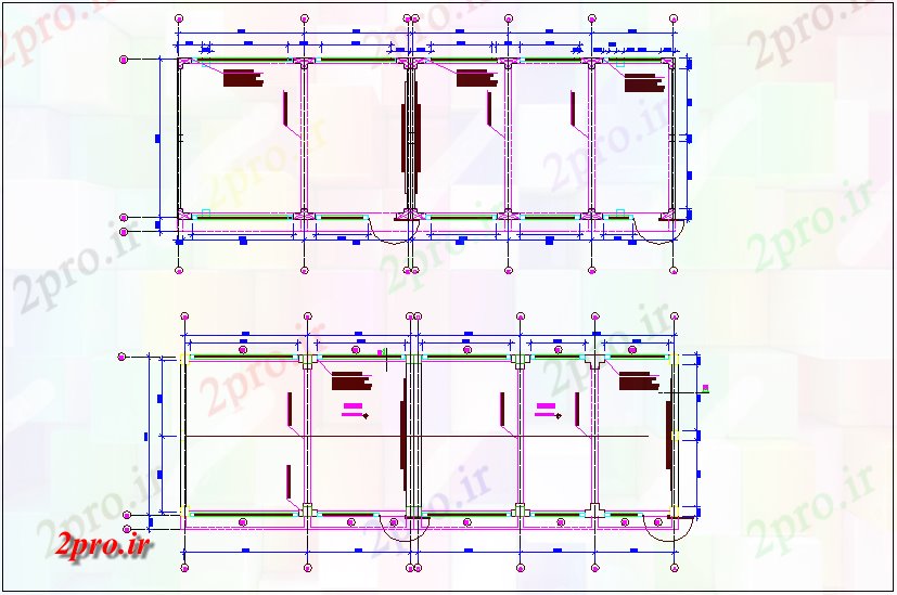 دانلود نقشه جزئیات ساختار دیدگاه ساختاری مرکز آموزش و پرورش با جزئیات (کد73095)