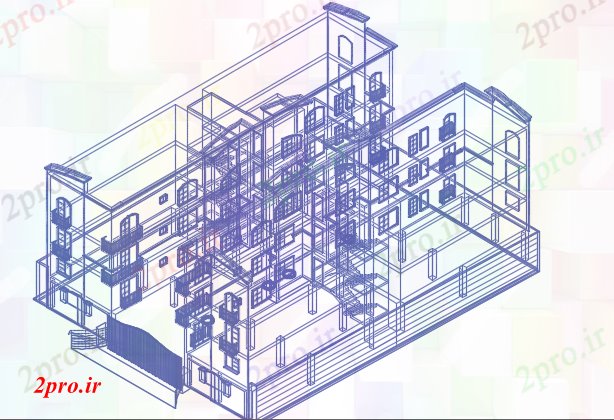 دانلود نقشه خانه های سه بعدی آپارتمان   ساخت و ساز 3 طرحی جزئیات (کد73109)