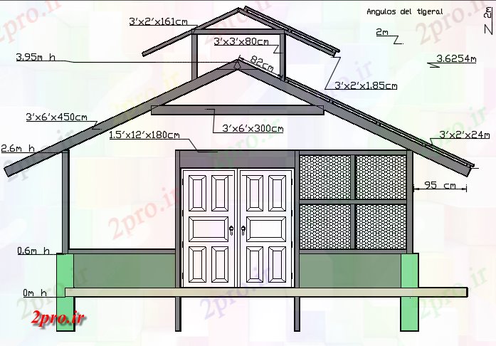 دانلود نقشه خانه های سه بعدی نما 3 طرحی ساختمان فایده جزئیات (کد73112)