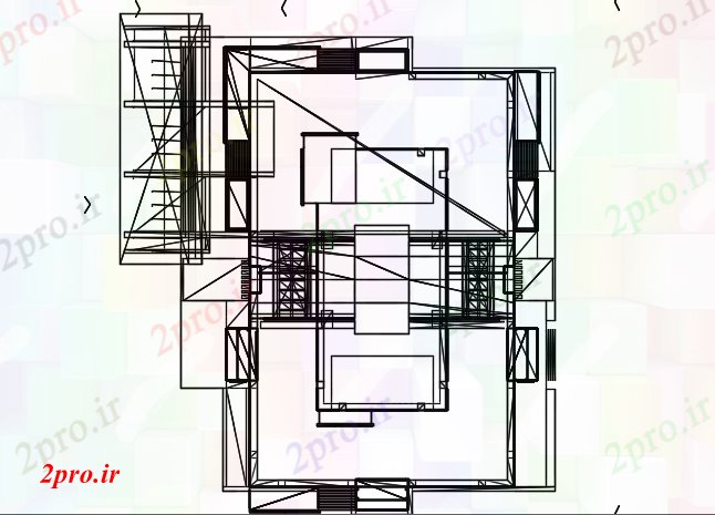 دانلود نقشه خانه های سه بعدی ساخت برج طرحی جزئیات 10 در 14 متر (کد73121)