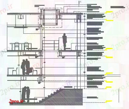 دانلود نقشه دانشگاه ، آموزشکده ، مدرسه ، هنرستان ، خوابگاه -  مدرسه بخش نمای جزئیات (کد73159)