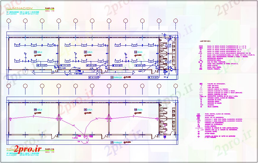 دانلود نقشه معماری طرحی ساخت و ساز از کلاس درس (کد73176)