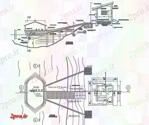 دانلود نقشه جزئیات ساخت و ساز کار مصرف شناور در طرحی رودخانه جزئیات (کد73186)