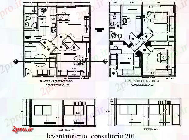 دانلود نقشه بیمارستان -  درمانگاه -  کلینیک بخش و درمانگاه طرحی جزئیات (کد73207)