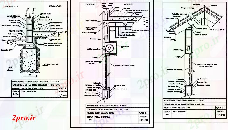 دانلود نقشه پلان مقطعی اطلاعات پایه و سازه اشکوب کوتاه جزئیات پوشش (کد73215)