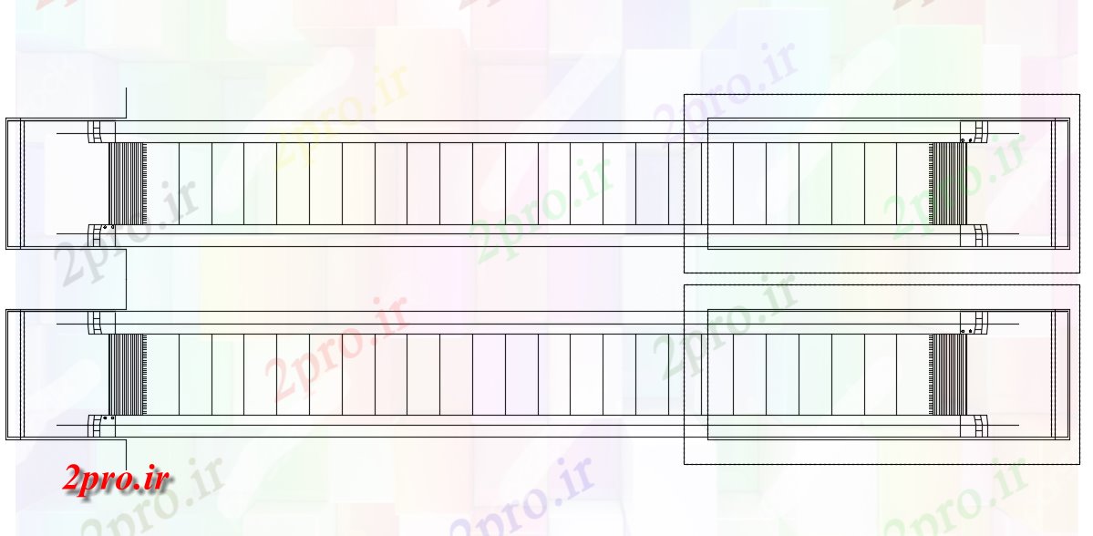 دانلود نقشه جزئیات ساختار  Travelator  (کد73244)