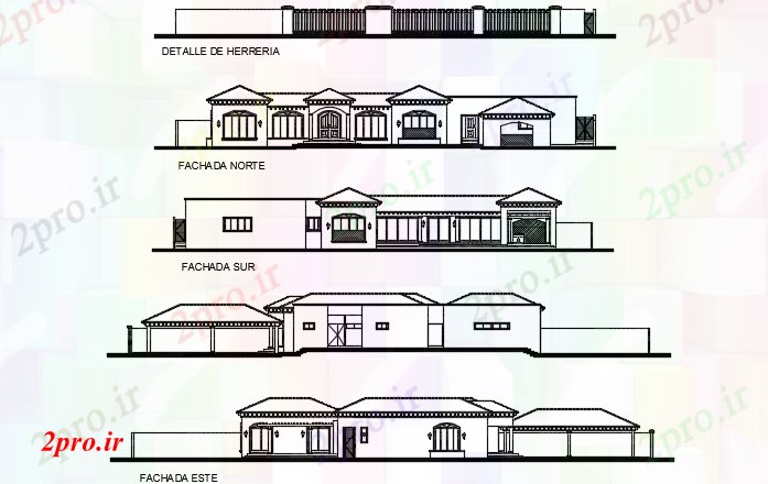 دانلود نقشه مسکونی ، ویلایی ، آپارتمان نما شلنگ جزئیات 24 در 35 متر (کد73356)