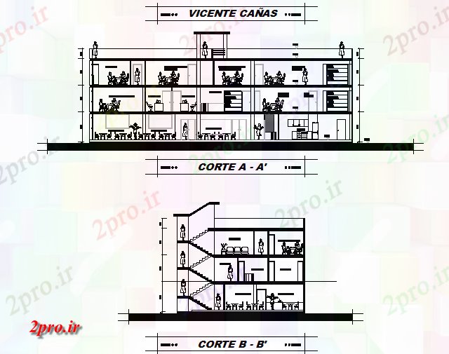 دانلود نقشه بیمارستان -  درمانگاه -  کلینیک بخش مدرسه ساختمان طرحی جزئیات  (کد73520)