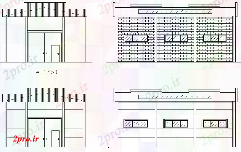 دانلود نقشه مسکونی  ، ویلایی ، آپارتمان  نمای صنعتی  طرحی خانه جزئیات (کد73622)