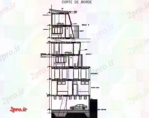 دانلود نقشه مسکونی ، ویلایی ، آپارتمان بخش طرحی ساختمان جزئیات 27 در 39 متر (کد73626)