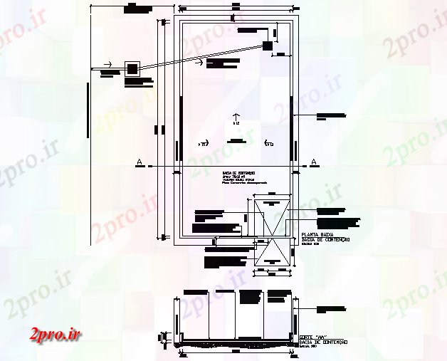 دانلود نقشه جزئیات لوله کشی پروژه مخزن طرحی کارخانه صنعتی  ، کارگاه و بخش جزئیات (کد73627)