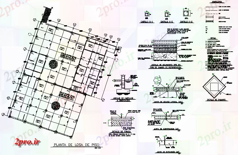 دانلود نقشه کارخانه صنعتی  ، کارگاه برنامه ریزی بسته بندی گوشت گاو گیاهان جزئیات (کد73659)