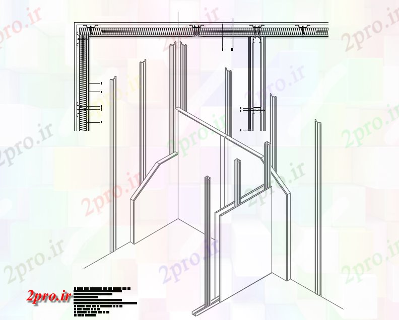 دانلود نقشه جزئیات ساختار جزئیات مصالح ساختمانی (کد73682)