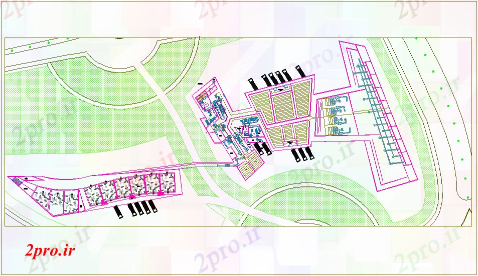 دانلود نقشه کارخانه صنعتی  ، کارگاه زنبور عسل گوشت خوک فن ماشین آلات بازنشستگی کارخانه فرآوری مثل حلزون حرکت کردن کارخانه خانه    او (کد73709)