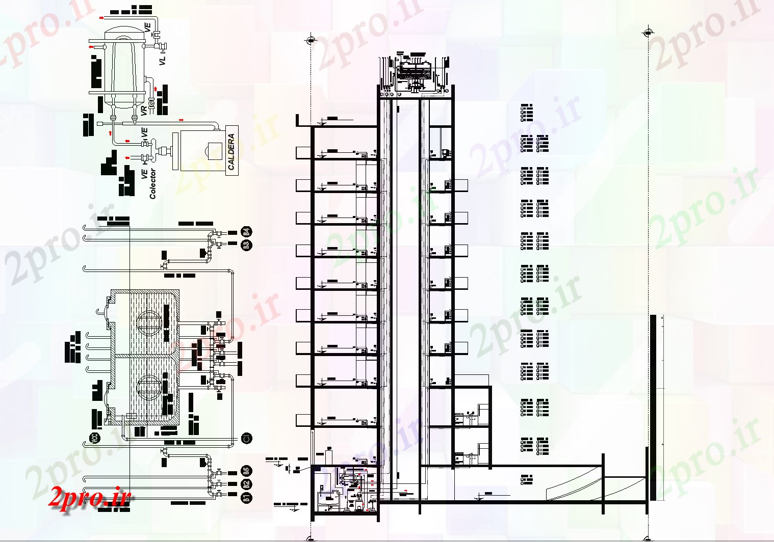 دانلود نقشه کارخانه صنعتی  ، کارگاه نصب و راه اندازی سرد و گرم در ساختمان طرحی  جزئیات (کد73746)