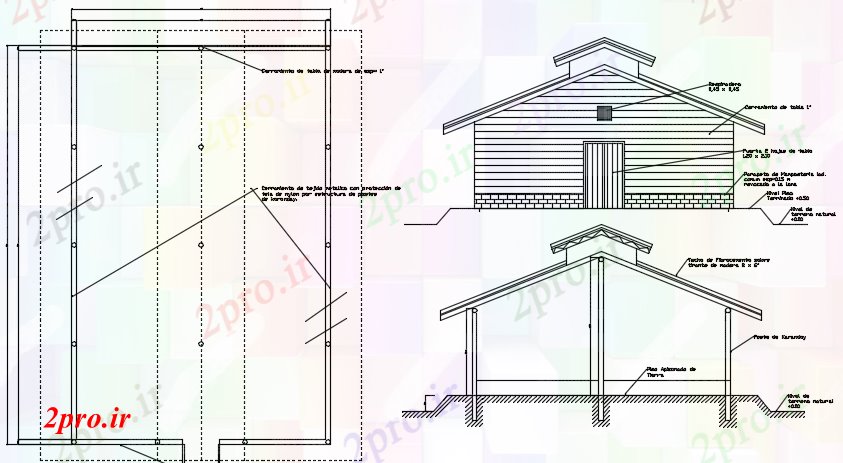 دانلود نقشه مسکونی ، ویلایی ، آپارتمان مرغ طرحی مزرعه جزئیات 67 در 87 متر (کد73782)