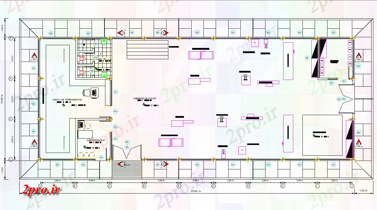 دانلود نقشه کارخانه صنعتی  ، کارگاه برنامه ریزی چوب کارخانه جزئیات (کد73798)