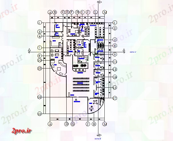 دانلود نقشه بیمارستان -  درمانگاه -  کلینیک طرحی کلینیک  دامپزشکی جزئیات (کد73871)