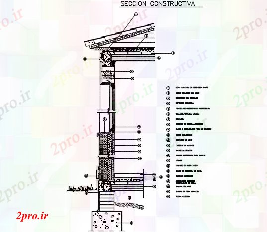 دانلود نقشه جزئیات ساخت و ساز بخش سازنده جزئیات (کد73872)