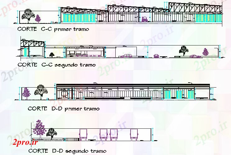 دانلود نقشه کارخانه صنعتی  ، کارگاه جزئیات بخش انبه تولید کننده  Chiclayo در (کد73878)