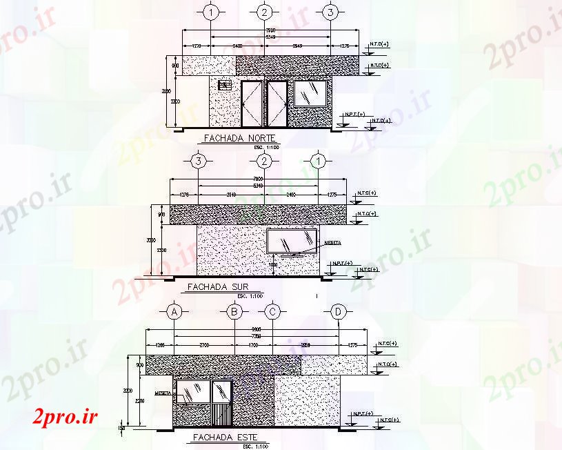 دانلود نقشه کارخانه صنعتی  ، کارگاه نما از کارخانه صنعتی  ، کارگاه جزئیات (کد73937)