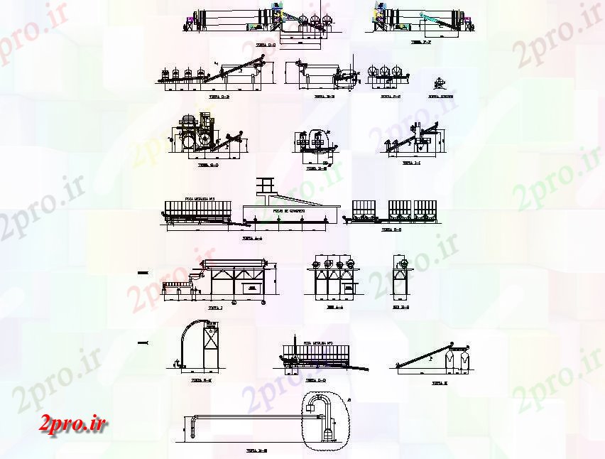 دانلود نقشه جزئیات ساخت و ساز طرحی فریم های فولادی جزئیات (کد73958)