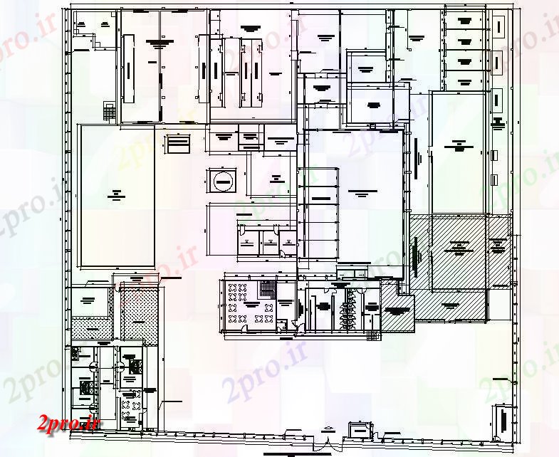 دانلود نقشه کارخانه صنعتی  ، کارگاه برنامه ریزی ماهی کارخانه فرآوری جزئیات (کد73961)