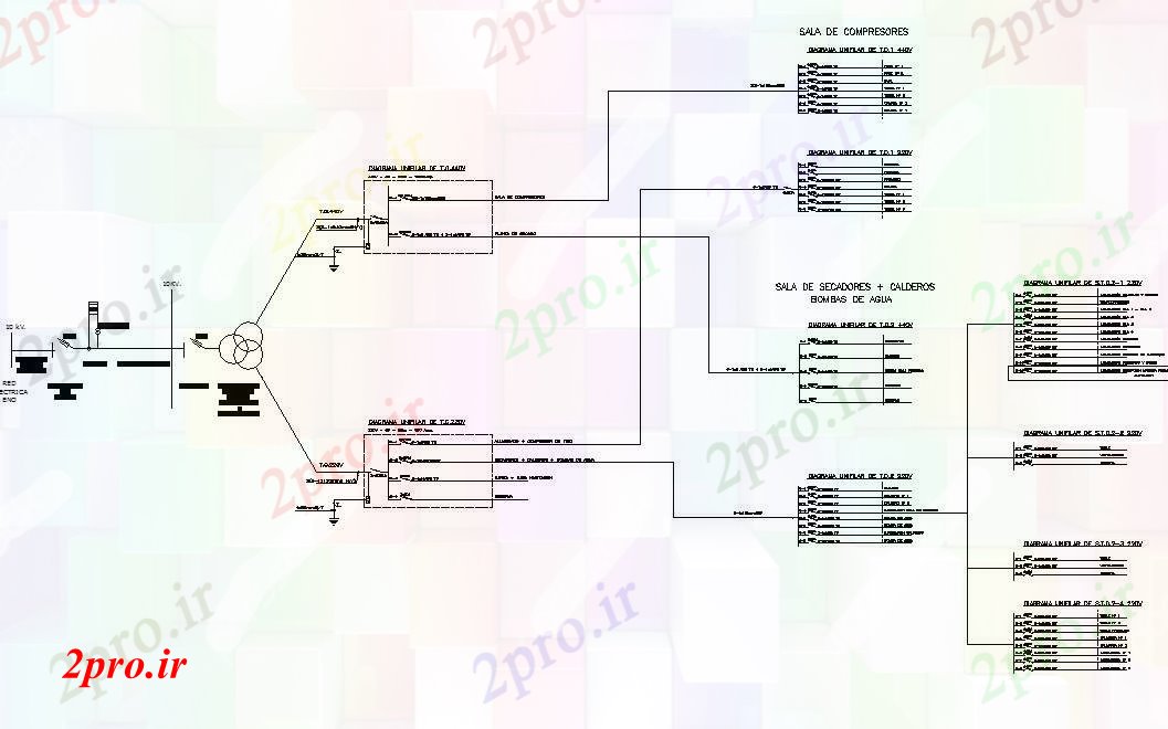 دانلود نقشه معماری مدار الکتریکی جزئیات (کد73962)