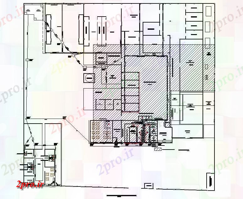 دانلود نقشه کارخانه صنعتی  ، کارگاه دان ماهی  طرحی های توسعه کارخانه فرآوری  جزئیات (کد73963)