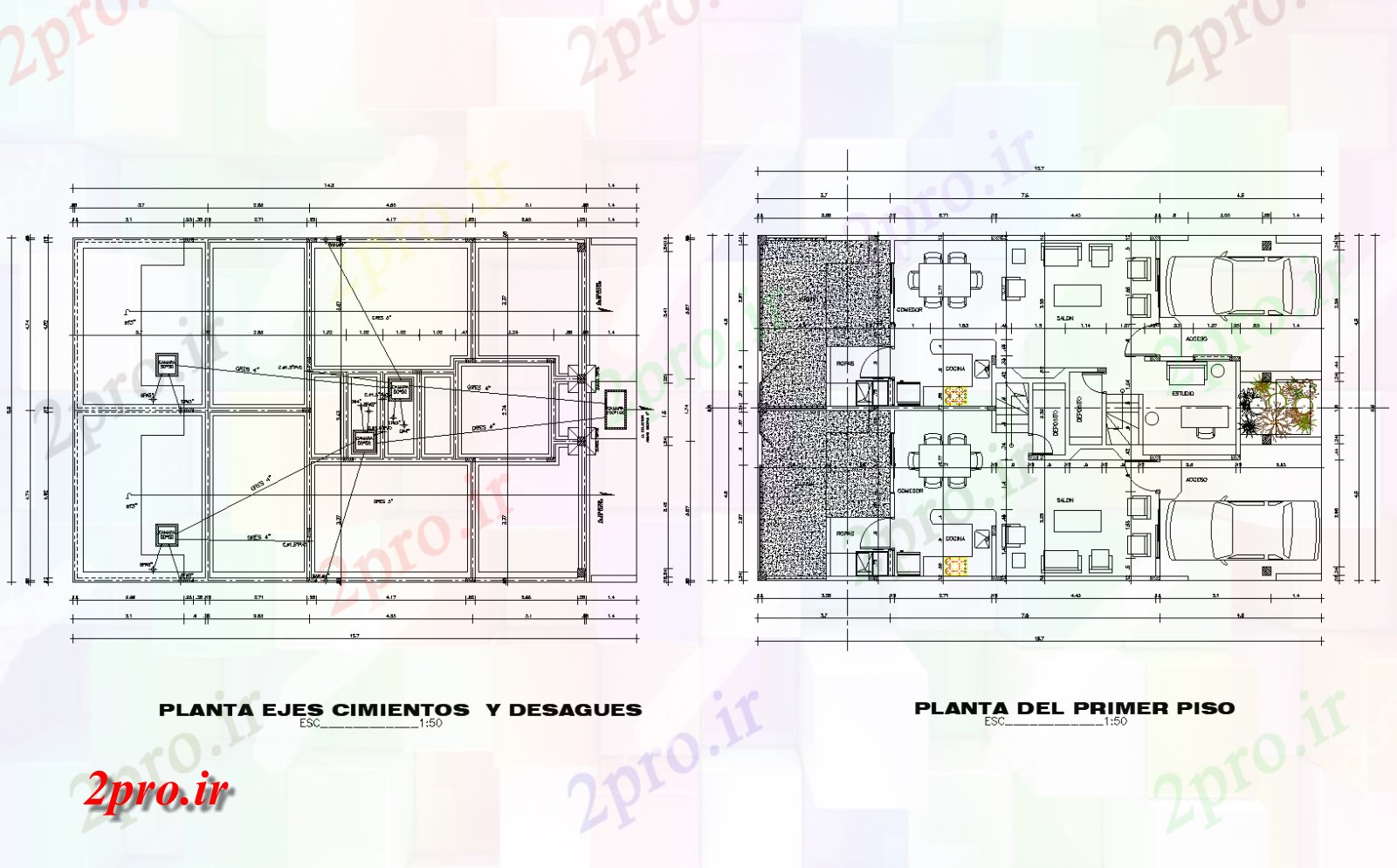 دانلود نقشه ساختمان مرتفعطرحی چند خانواده طرحی انبار جزئیات 9 در 15 متر (کد74018)