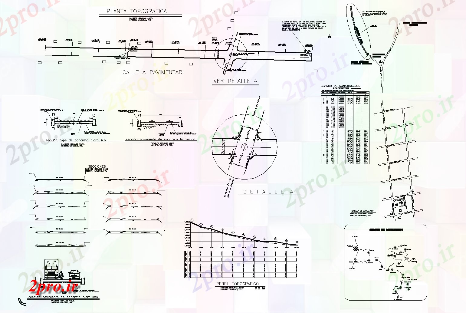 دانلود نقشه جزئیات ساختار بتن هیدرولیک به گرافیک طرحی مشخصات جزئیات (کد74033)