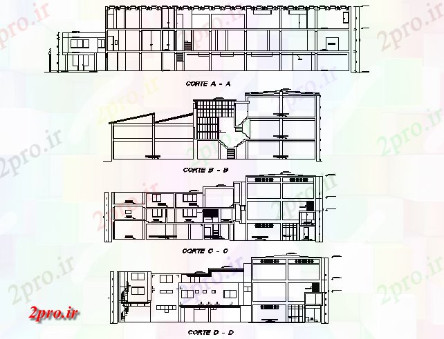 دانلود نقشه کارخانه صنعتی  ، کارگاه بخش نساجی طرحی کارخانه جزئیات (کد74065)