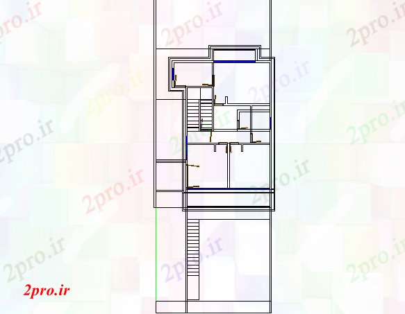 دانلود نقشه مسکونی  ، ویلایی ، آپارتمان  طرحی خانه جدا (کد74098)