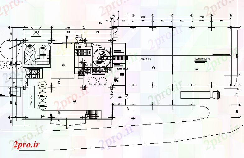 دانلود نقشه کارخانه صنعتی  ، کارگاه کارخانه برای ساخت عصاره مالت جزئیات (کد74173)