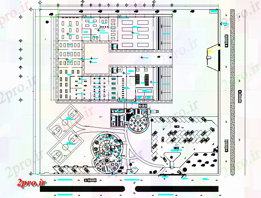 دانلود نقشه کارخانه صنعتی  ، کارگاه کارخانه کارخانه مبلمان جزئیات (کد74321)