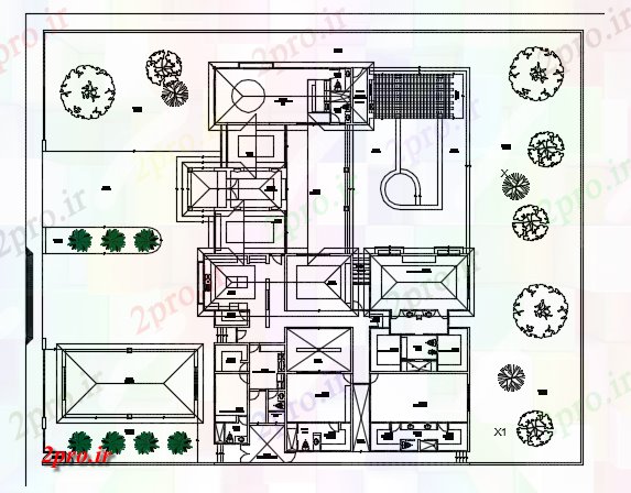 دانلود نقشه جزئیات ساخت و ساز برنامه ریزی سقف جزئیات (کد74343)