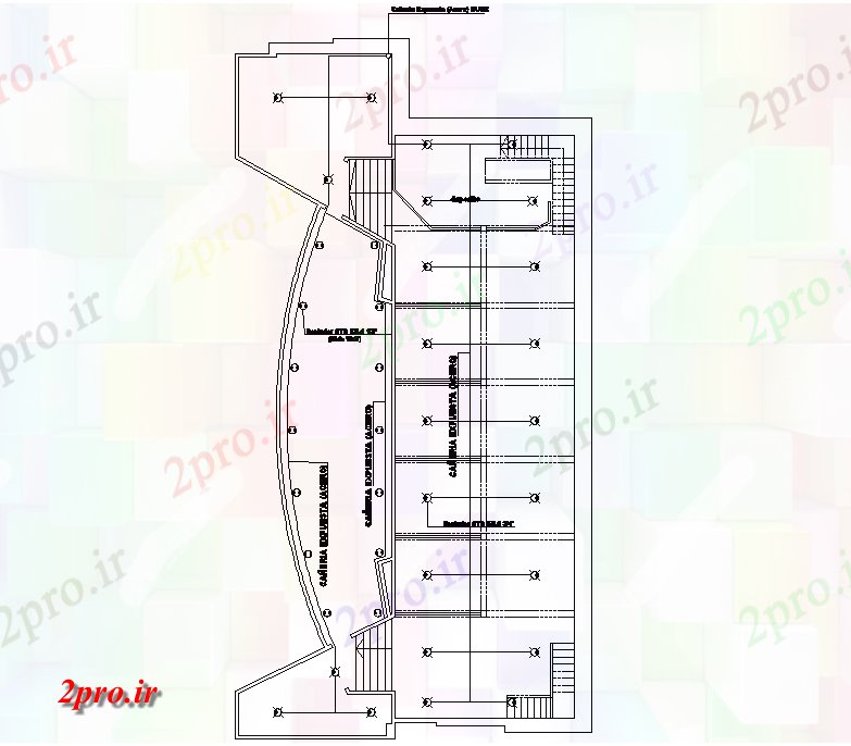 دانلود نقشه مسکونی  ، ویلایی ، آپارتمان  طرحی آرژانتین جزئیات غرفه (کد74351)