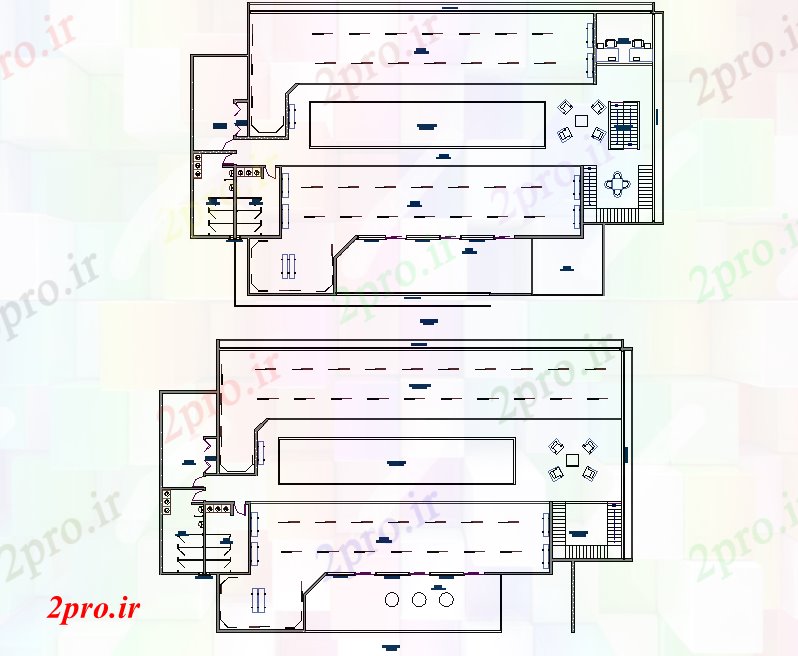 دانلود نقشه ساختمان اداری - تجاری - صنعتی گاه طرحی موزه جزئیات 20 در 33 متر (کد74441)