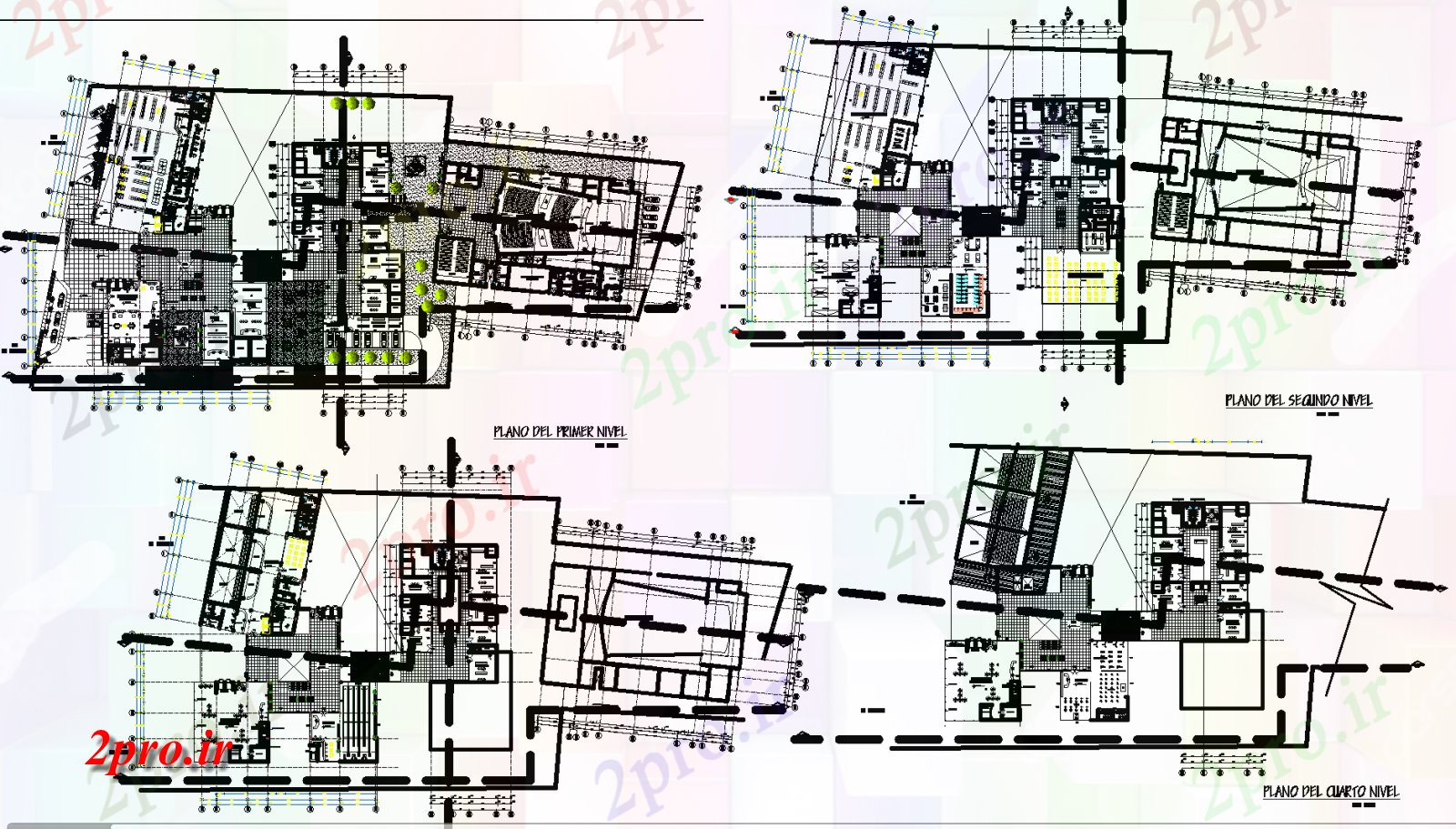 دانلود نقشه هایپر مارکت - مرکز خرید - فروشگاه بازار فرهنگی جزئیات طرحی های ، 89 در 200 متر (کد74503)