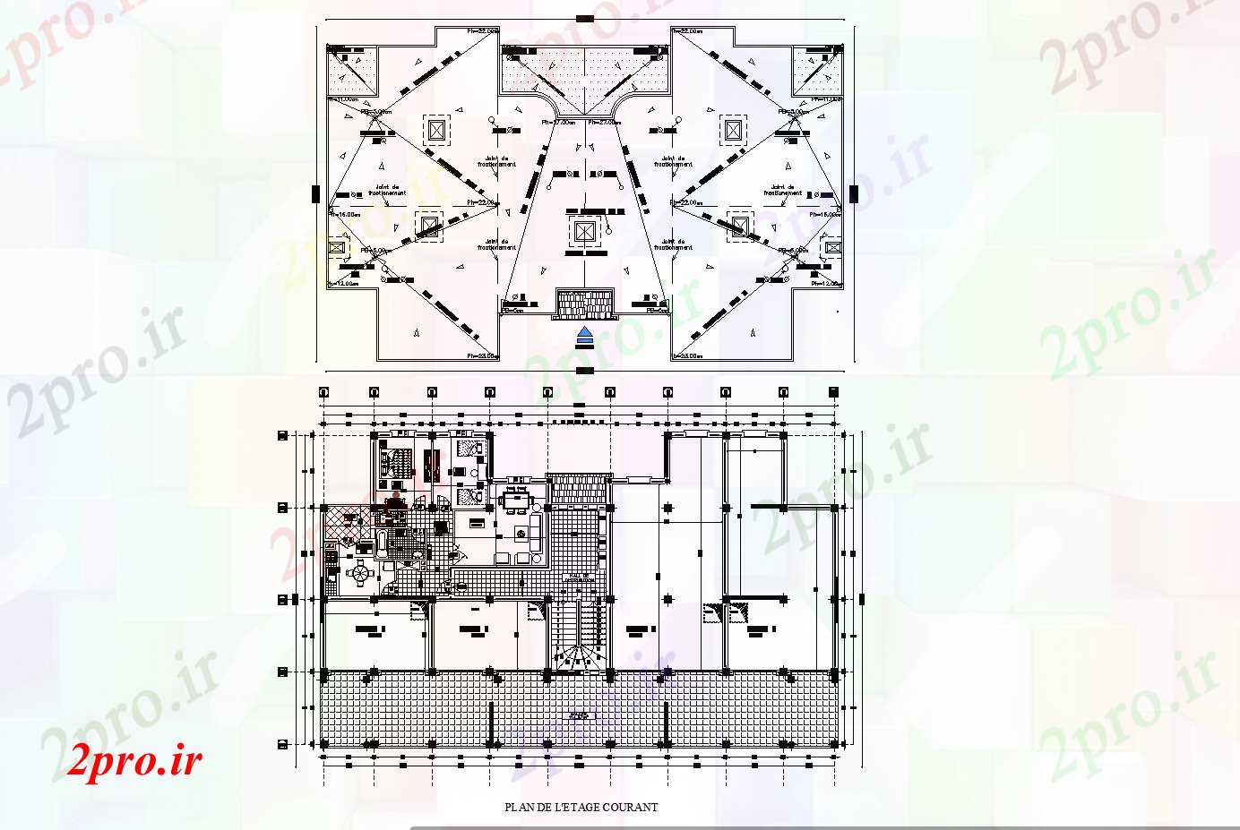 دانلود نقشه مسکونی  ، ویلایی ، آپارتمان  طرحی برج آپارتمان   جزئیات  جزئیات، (کد74514)