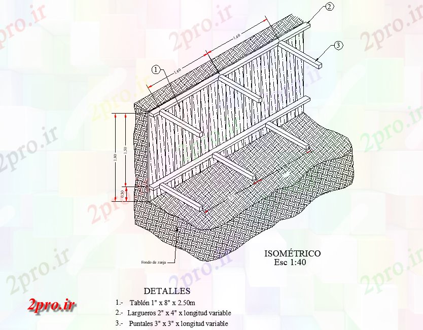 دانلود نقشه ساختمان اداری - تجاری - صنعتی ایزومتریک چوب چوب طرحی جزئیات (کد74524)