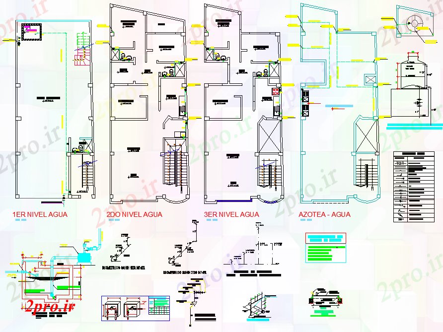 دانلود نقشه معماری طرحی مدار الکتریکی و نما جزئیات (کد74578)