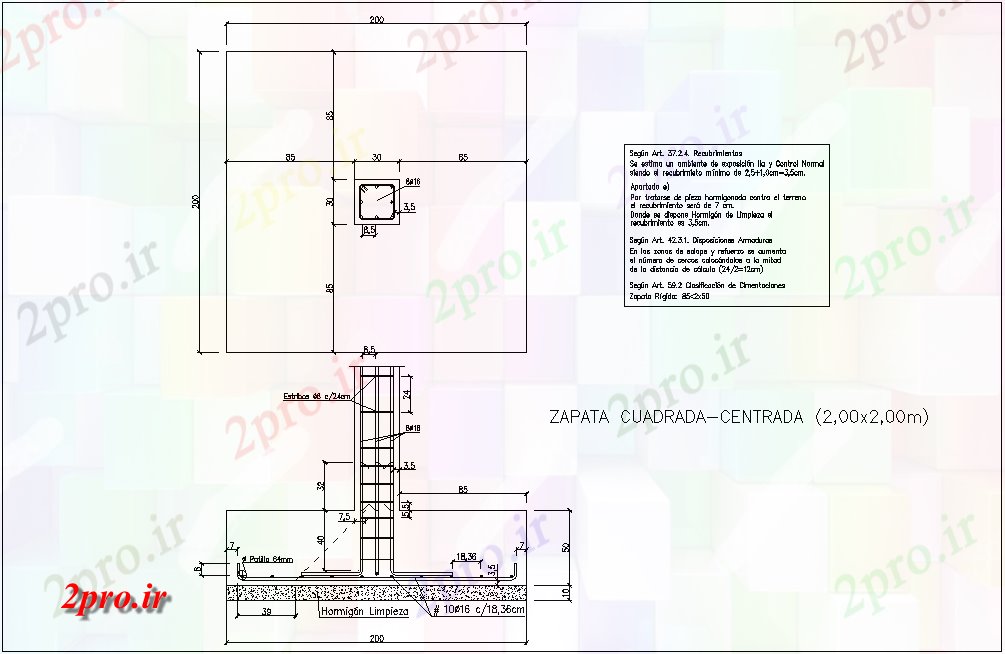 دانلود نقشه جزئیات ساخت و ساز طرحی و نما باران اجباری ستون با جزئیات ساخت و ساز    (کد74747)