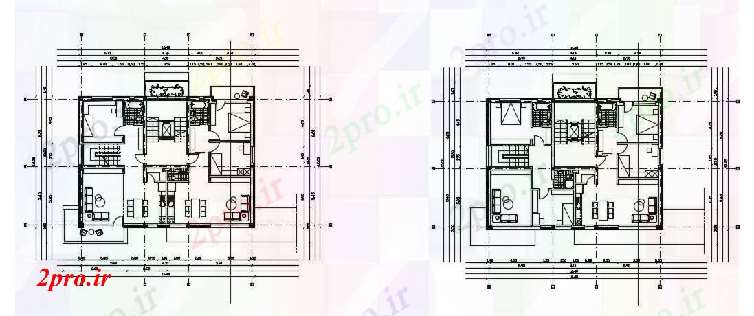 دانلود نقشه مسکونی  ، ویلایی ، آپارتمان  BHK طرح (کد74792)