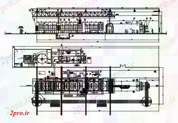 دانلود نقشه کارخانه صنعتی  ، کارگاه طرحی چیدمان کارخانه (کد74870)