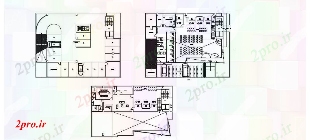 دانلود نقشه دانشگاه ، آموزشکده ، موسسه - زیرزمین طرحی چیدمان 22 در 29 متر (کد74904)