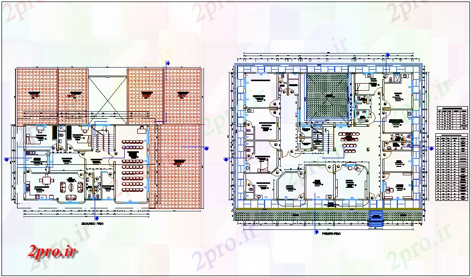 دانلود نقشه بیمارستان -  درمانگاه -  کلینیک طرحی طبقه از مرکز بهداشتی (کد75063)