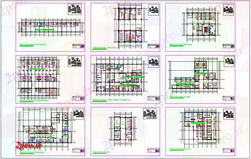 دانلود نقشه کلینیک  طرحی طبقه از کلینیک  طعن با نمای معماری (کد75133)